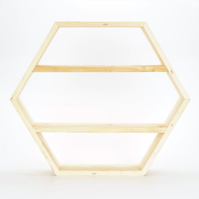 Hanah Home Raf328 Estantería de Madera Natural